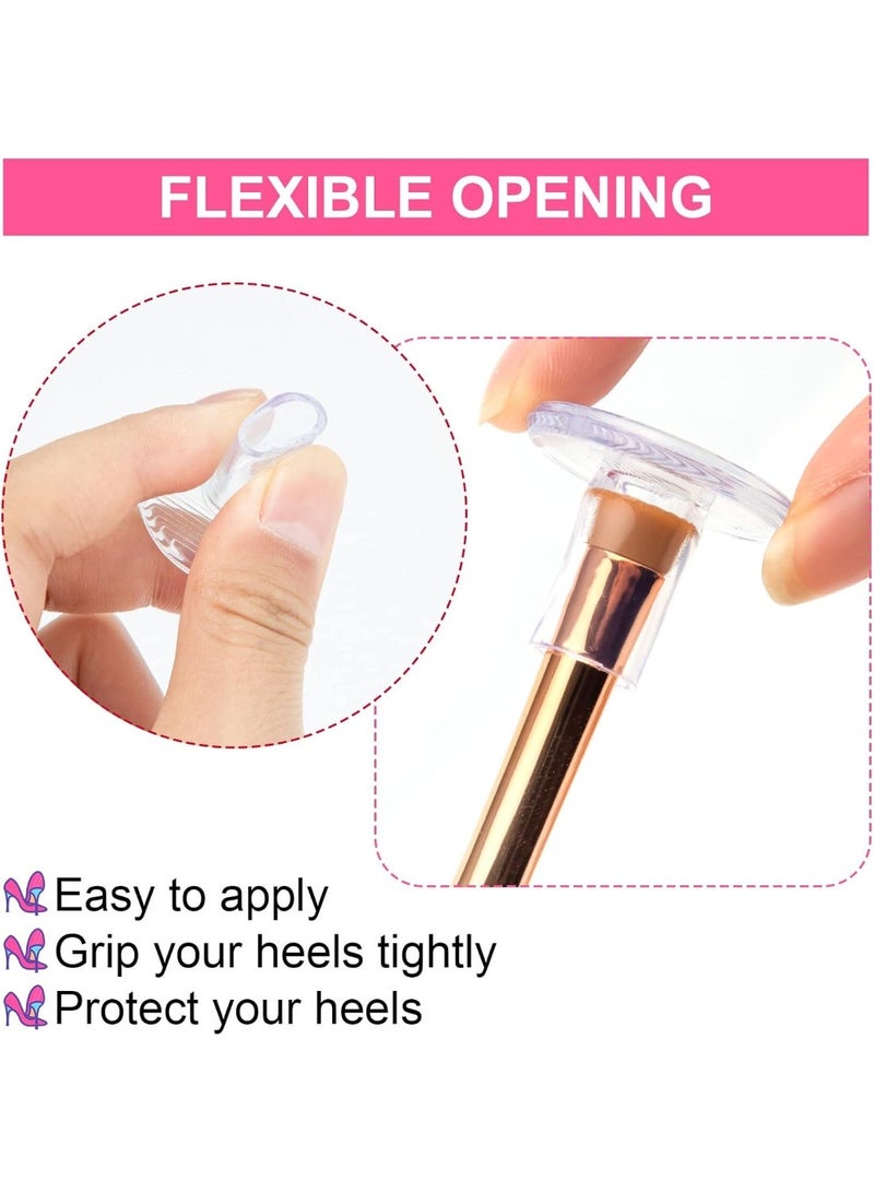 6 Pairs Heel Protectors - 3 Sizes, Clear Heel Stoppers for Walking on Grass and Uneven Floor - Image 5